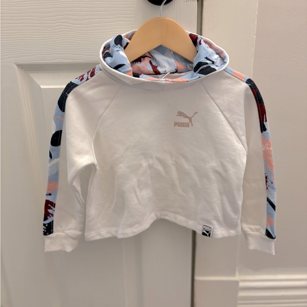 Puma white sweatshirt hoodie 2T